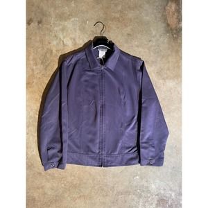 Y2K Cropped Purple Workwear Work Jacket